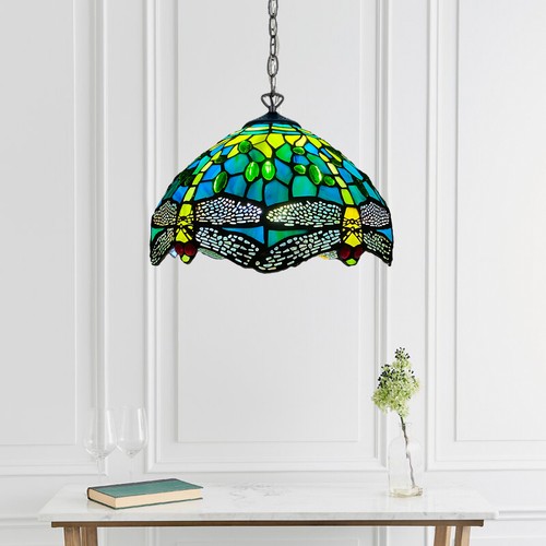 Antique tiffany style pendant - tiffany,