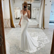 Boho Mermaid Wedding Dresses V