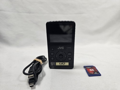 Jvc black video camcorder - hd,