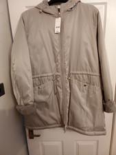 Bon marche grey fur trimmed