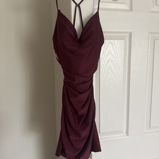 La Femme Dress Size 8 Burgundy