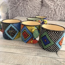 Beaded african mug - african, cup
