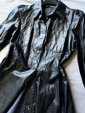 ZARA Faux Leather Shirt Dress