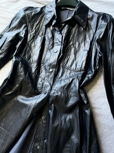 Zara faux leather - faux, dress