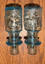 Vintage Aqua Blue Glass