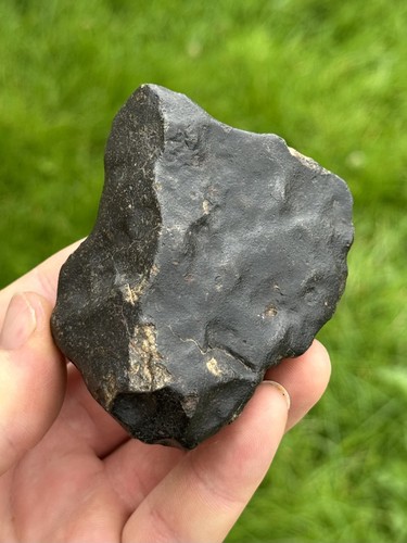 Meteorite fusion crust - meteorite,