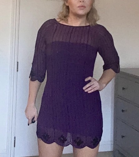 Vintage 1920s style - , plum