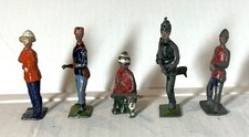 1920s Toy soldiers - 5 miscellaneous figures with guns