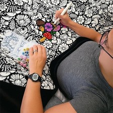DIY Coloring Blanket with Markers -Color Your Own Blankets Cozy Home Decor Ideal