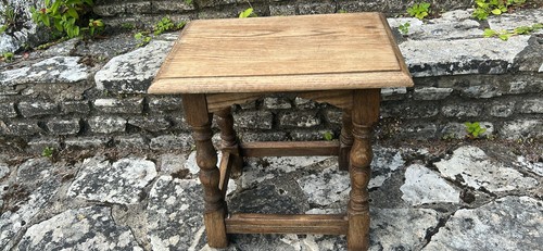 Antique oak joint stool - joint,