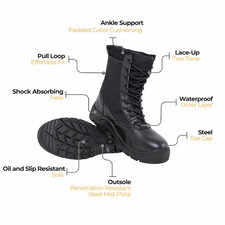 Mens Military Safety Boot