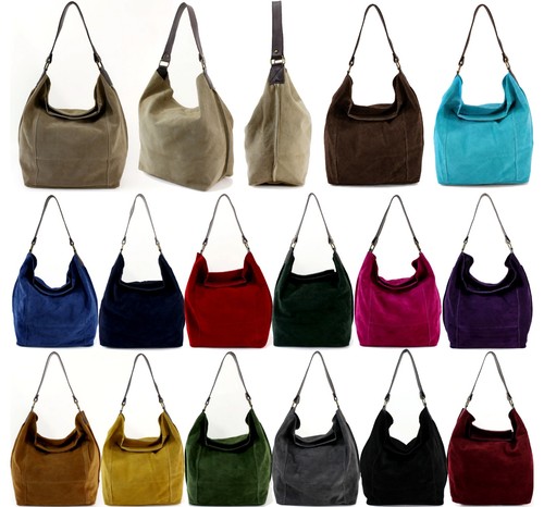 Ladies italian suede bucket - ladies,