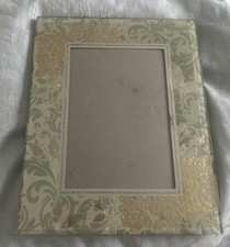 Flowers & Butterflies Overlaid With Clear Glass Photo Frame 7 x 5” Freestanding