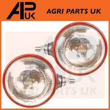 Pair 12V Headlight Lamps Lights for David Brown 950 990 995 996 1200 Tractor