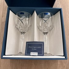 Waterford Marquis Brookside Water Wine Goblet Glass 107471 New in BOX Set of 2
