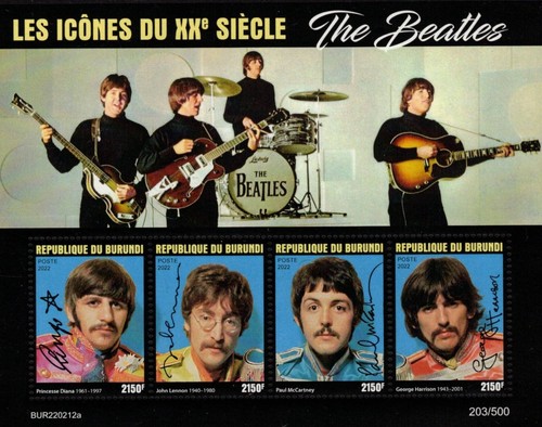 The beatles 2022 mnh stamp - the,
