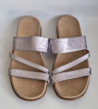 GABOR *Tomcat* Ladies Silver  Metallic Modern Sporty Sandals Uk Size 6½ (Euro 40