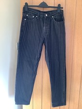topman black striped jeans