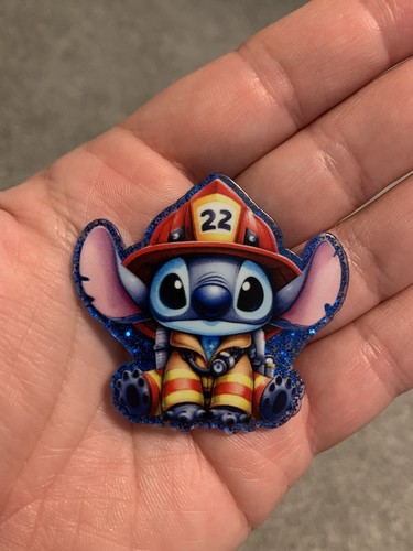 Firefighter stitch fridge - firefighter,