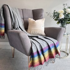 McNutt Rainbow Stripe Throw