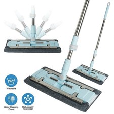 Flat Floor Mop Microfiber Dust Mop 360° Rotating Telescopic Duster Mop 95-135cm