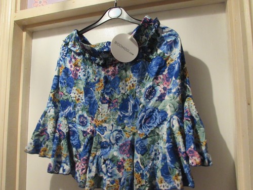 Ladies blue coloured floral - ladies,