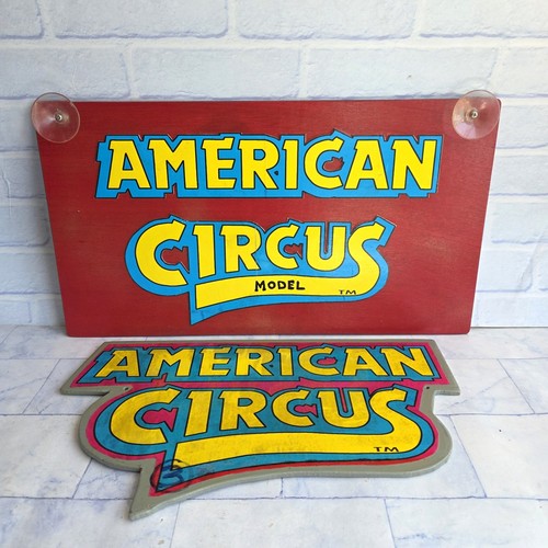 American circus wooden sign - american,