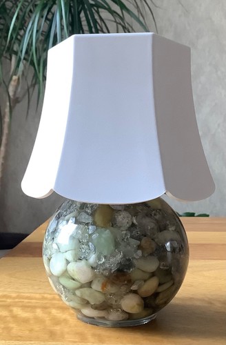 Unique small touch lamp filled