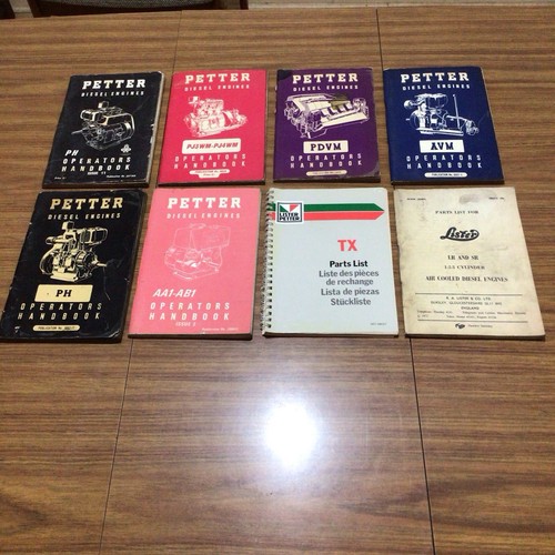 Lister petter hand books - lister,