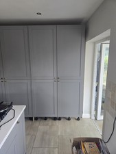 Howdens Allendale Shaker Grey Kitchen Door