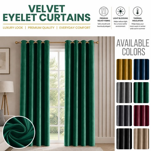 Velvet blackout curtains - blackout,