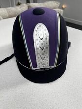 Harry Hall Riding Hat Size 55cm (6 3/4)  With 2 Replacement Liners And 2 Silks