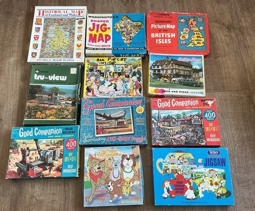Vintage jigsaw puzzles - x,