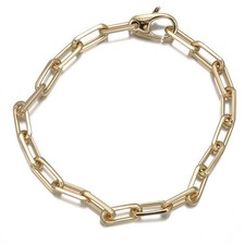 Auth Cartier Bracelet Santos de Cartier Spartacus Chain 18K 750 Yellow Gold