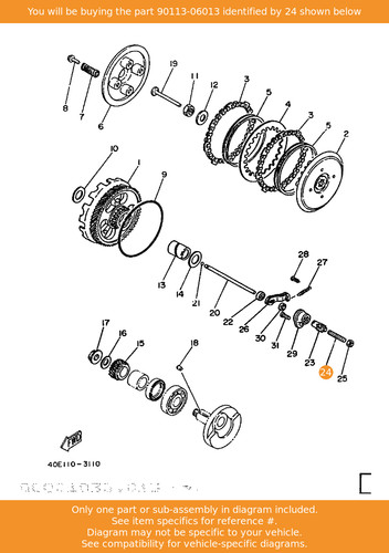 Yamaha bolt set 90113 - yamaha, 90113-06013