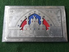Post WW2 Africa 1948 Trench Art Cigarette Case.