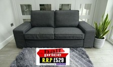 RRP:£529 IKEA KIVIK TWO SEAT SKIFEBO DARK GREY FABRIC SOFA LONDON DELIVERY (DFS)
