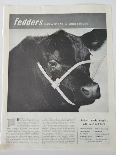 1952 fedders home refrigerator - 1952,