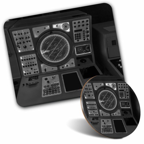Mouse mat coaster set bw - mat,