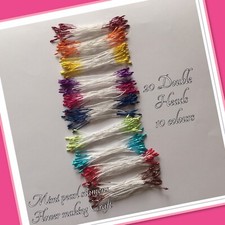 Stamens 200 Double Head Pearl Small Flower/cake craft Card Making