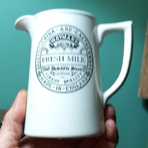 Sadler ceramic milk jug white - milk,