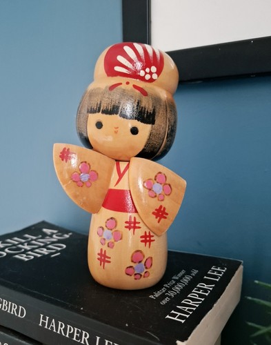 Japanese kokeshi wooden doll - japanese,