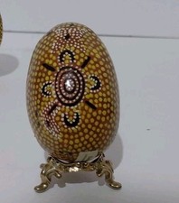 Emu Track Egg Hand Painted