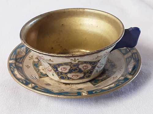 Vintage chad valley tin teacup - vintage,