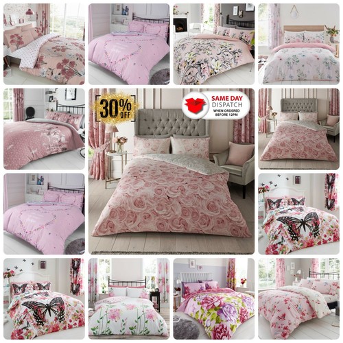Pink duvet set - pink, bedding