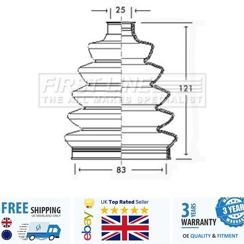 Joint boot kit fcb2343 for - cv,