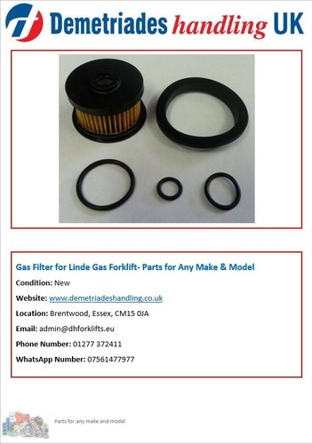Gas filter for linde - filter,