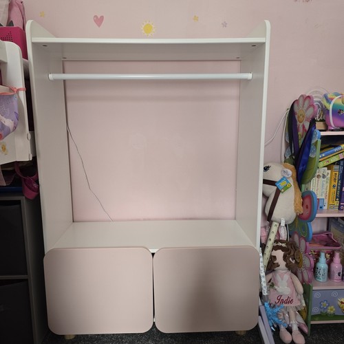 Childrens open wardrobe with - open,