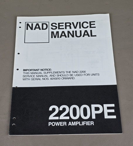 Nad power amplifier 2200pe - nad,