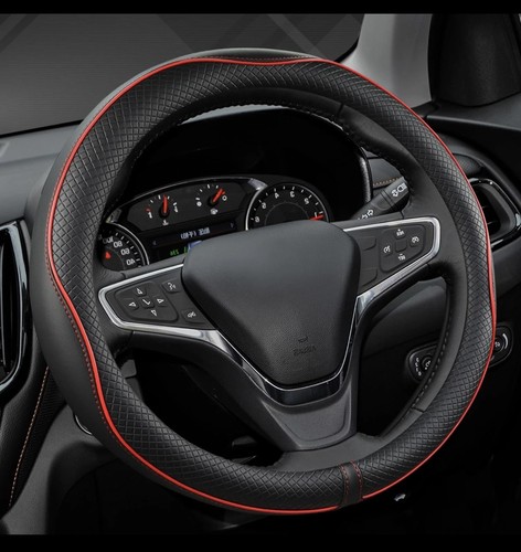 Leather steering wheel cover - steering,